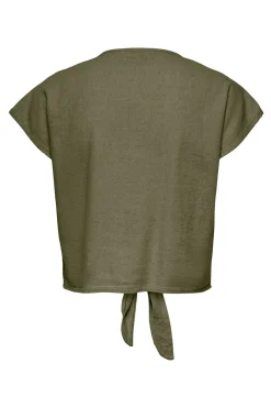 JDY Camisa manga corta nudo^Mujer Camisas Y Blusas|Lino