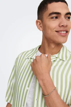Only & Sons Camisa manga corta rayas^Hombre Camisas