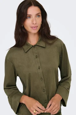 JDY Camisa manga larga antelina^Mujer Camisas Y Blusas|Total Look