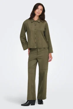 JDY Camisa manga larga antelina^Mujer Camisas Y Blusas|Total Look