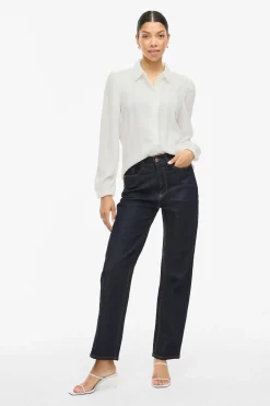 Vila Camisa manga larga con bordado ingl&eacute;s^Mujer Camisas Y Blusas