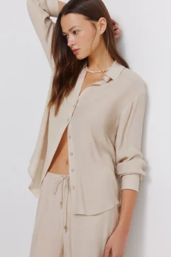 Springfield Camisa manga larga rayas^Mujer Camisas Y Blusas|Total Look