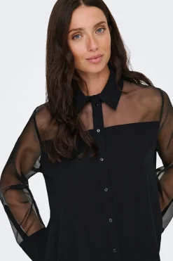 JDY Camisa manga larga transparente^Mujer Camisas Y Blusas