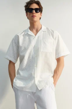 Trendyol Camisa oversize manga corta^Hombre Camisas