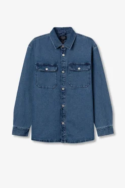 Tiffosi Camisa Oversized de Denim^Hombre Camisas
