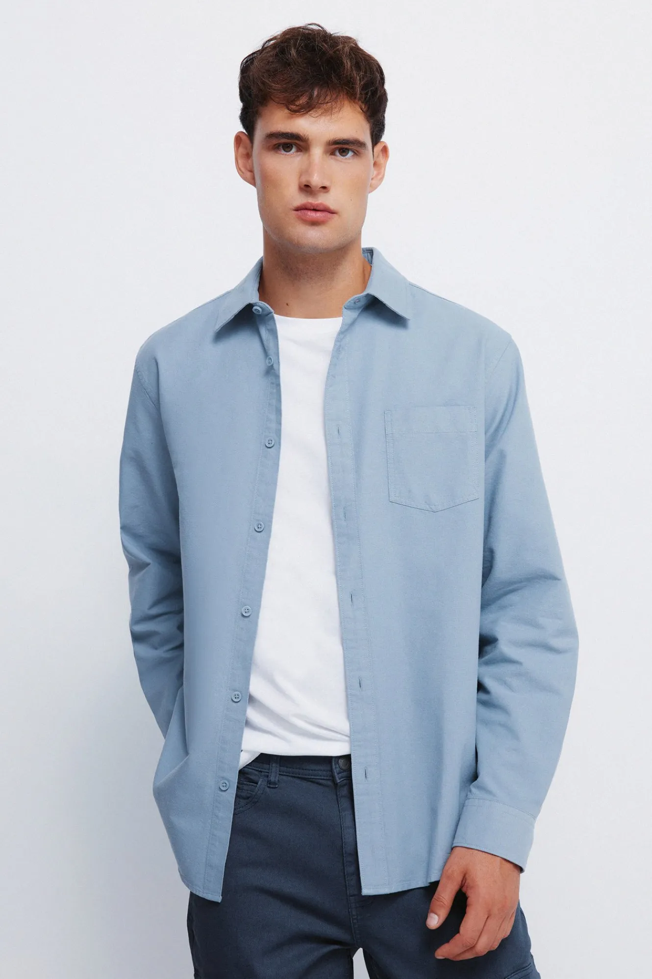 Springfield Camisa oxford color^Hombre Camisas