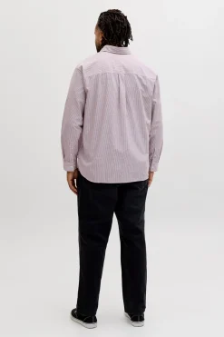 Jack & Jones PLUS Camisa Oxford estampada manga larga^Hombre Camisas