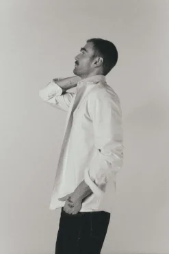 OOTO Camisa oxford raya candela manga larga^Hombre Camisas