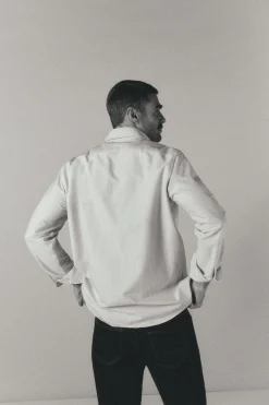 OOTO Camisa oxford raya candela manga larga^Hombre Camisas