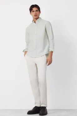 Cortefiel Camisa oxford raya candela^Hombre Camisas