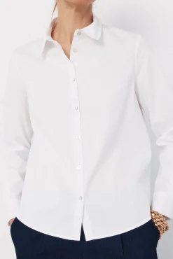 Cortefiel Camisa popel&iacute;n^Mujer Camisas Y Blusas