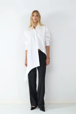 Balmohk Camisa popel&iacute;n asim&eacute;trica^Mujer Camisas Y Blusas