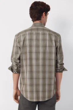 Cortefiel Camisa popel&iacute;n cuadros^Hombre Camisas