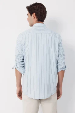 Cortefiel Camisa popel&iacute;n rayas^Hombre Camisas
