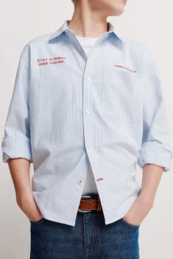 Springfield Kids Camisa popelin rayas ni&ntilde;o^Niños Camisas