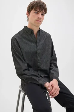 JJ REBEL Camisa regular fit denim^Hombre Camisas