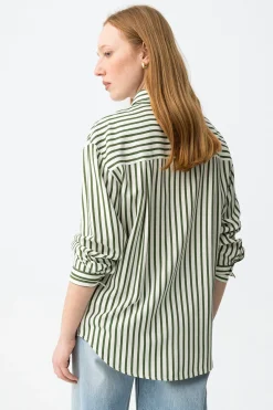 Tiffosi Camisa relaxed manga larga cruda^Mujer Camisas Y Blusas