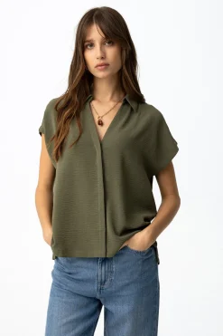 Tiffosi Camisa relaxed minimalista^Mujer Camisas Y Blusas