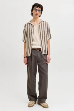 Jack & Jones Camisa relaxed viscosa rayas^Hombre Camisas