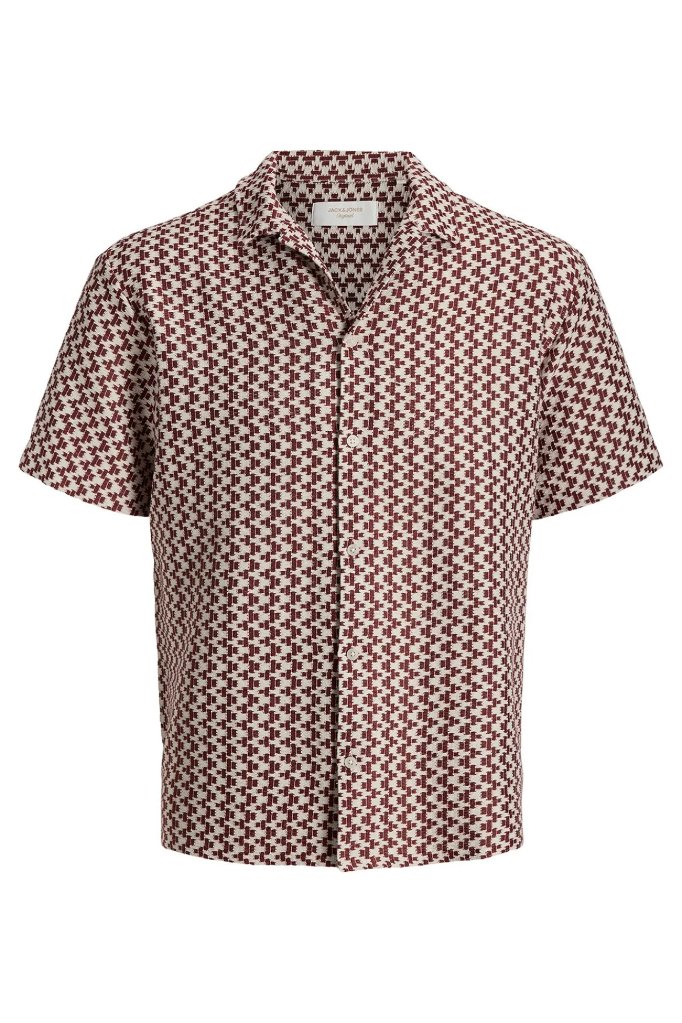 Jack & Jones Camisa resort manga corta crochet^Hombre Camisas