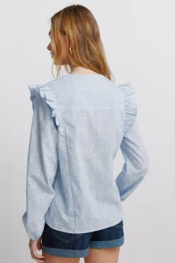 Springfield Camisa romantica volantes^Mujer Camisas Y Blusas