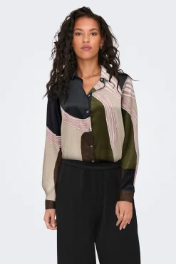 Only Camisa satinada^Mujer Camisas Y Blusas