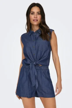 JDY Camisa sin mangas nudo^Mujer Camisas Y Blusas