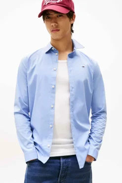 Tommy Jeans Camisa slim strech^Hombre Camisas