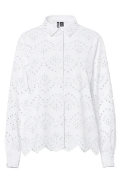 Pieces Camisa troquelada^Mujer Camisas Y Blusas