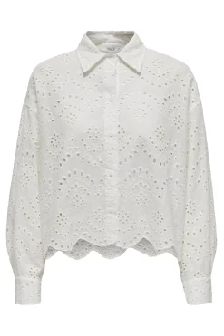 Only Camisa troquelada manga larga^Mujer Camisas Y Blusas