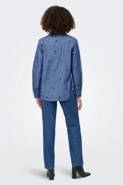 JDY Camisa vaquera bordada^Mujer Camisas Y Blusas