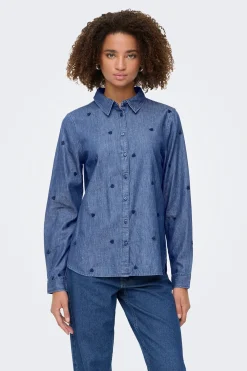 JDY Camisa vaquera bordada^Mujer Camisas Y Blusas