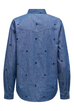 JDY Camisa vaquera bordada^Mujer Camisas Y Blusas