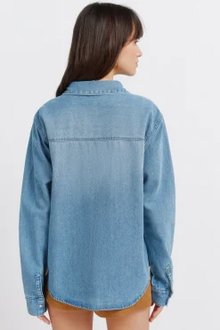 Springfield Camisa vaquera canes&uacute;^Mujer Camisas Y Blusas