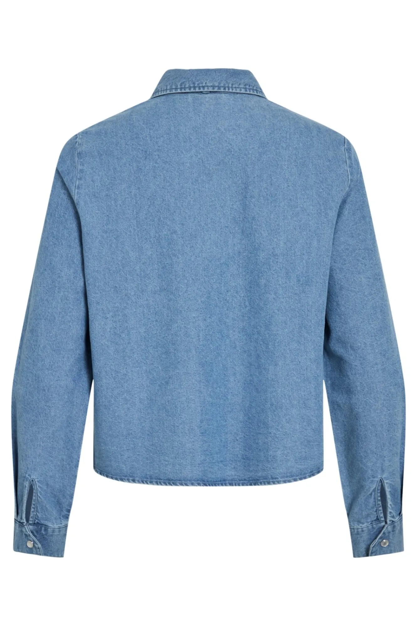 Vila Camisa vaquera con lazada en el cuello^Mujer Camisas Y Blusas