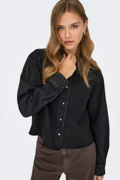 Only Camisa vaquera cropped^Mujer Camisas Y Blusas