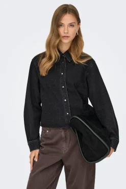 Only Camisa vaquera cropped^Mujer Camisas Y Blusas