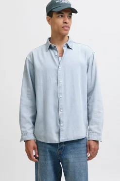 Jack & Jones Camisa vaquera manga larga sarga^Hombre Camisas
