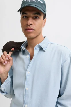 Jack & Jones Camisa vaquera manga larga sarga^Hombre Camisas