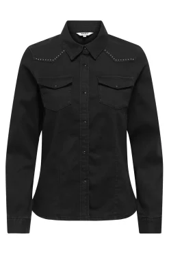 Only Camisa vaquera tachuelas^Mujer Camisas Y Blusas