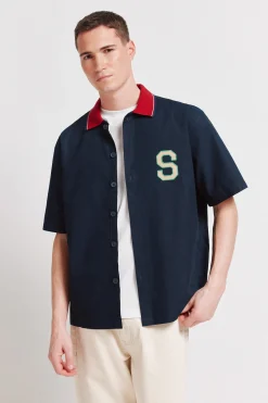 Springfield Camisa varsity manga corta^Hombre Camisas