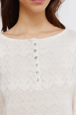 Springfield Camiseta acabado ondas^Mujer Camisetas