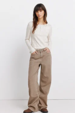 Springfield Camiseta acabado ondas^Mujer Camisetas