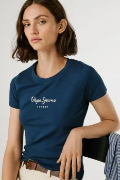 Pepe Jeans Camiseta ajustada logo^Mujer Camisetas
