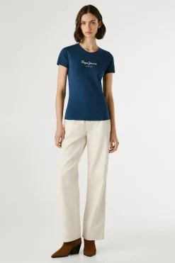 Pepe Jeans Camiseta ajustada logo^Mujer Camisetas
