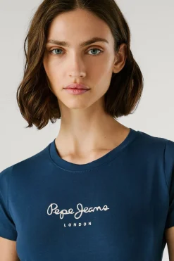 Pepe Jeans Camiseta ajustada logo^Mujer Camisetas