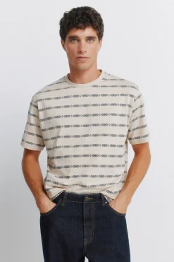 Springfield Camiseta Aop &eacute;tnica^Hombre Camisetas