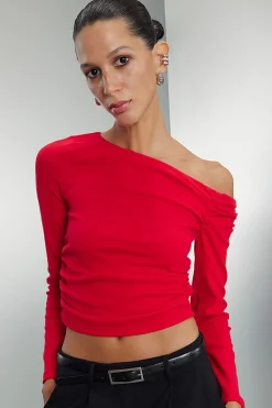 DeFacto Camiseta asim&eacute;trica^Mujer Basic Bar