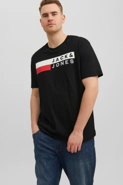 Jack & Jones PLUS Camiseta b&aacute;sica logo^Hombre Camisetas