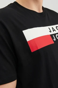 Jack & Jones PLUS Camiseta b&aacute;sica logo^Hombre Camisetas
